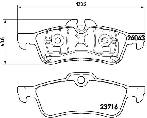 BREMBO P06032 Arka Fren Balatası