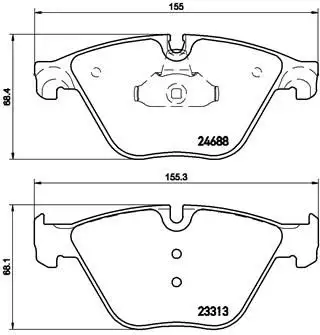 BREMBO P06074 Ön Fren Balatası