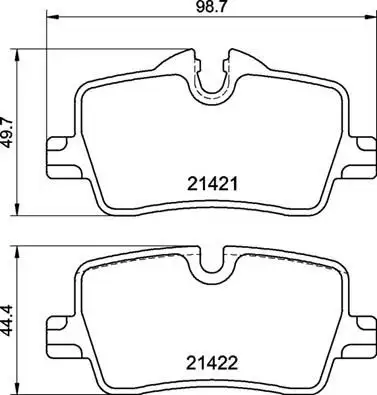 BREMBO P06113 Arka Fren Balatası 34208844393