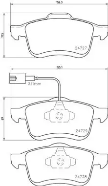 BREMBO P23130 Ön Fren Balatası