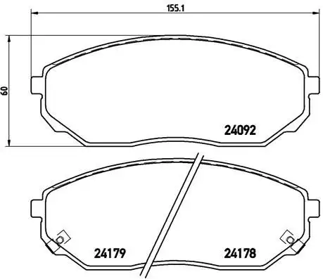 BREMBO P30019 Ön Fren Balatası