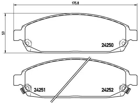 BREMBO P37010 Ön Fren Balatası