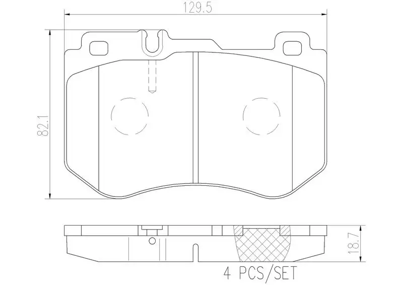 BREMBO P50123 Ön Fren Balatası A0084201720