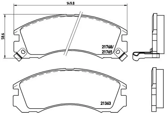 BREMBO P54017 Ön Fren Balatası