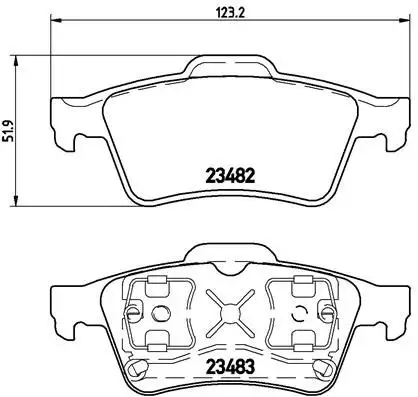 BREMBO P59044 Arka Fren Balatası