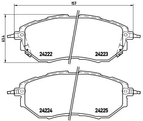 BREMBO P78017 Ön Fren Balatası