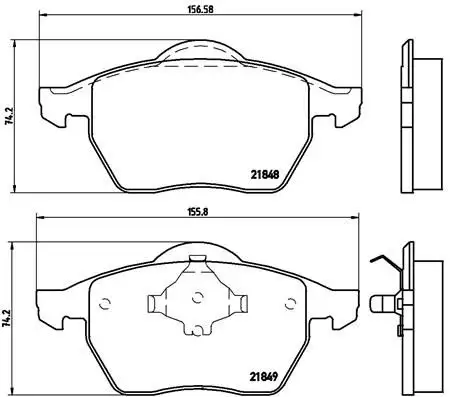 BREMBO P85039 Ön Fren Balatası