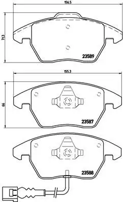 BREMBO P85075 Ön Fren Balatası