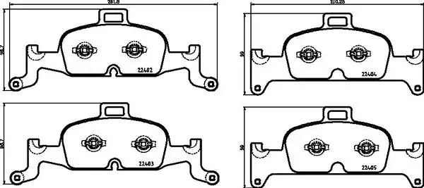 BREMBO P85164 Ön Fren Balatası
