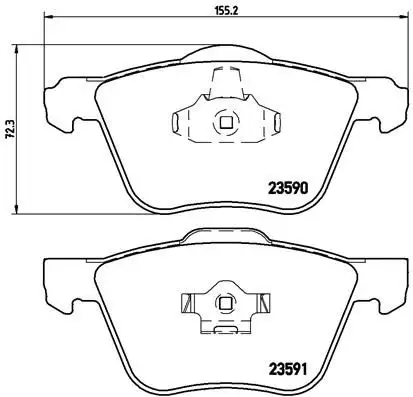 BREMBO P86022 Ön Fren Balatası