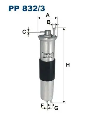 FILTRON PP832/3 Yakıt Filtresi 13327512019