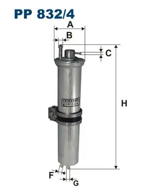 FILTRON PP832/4 Yakıt Filtresi 16126750475