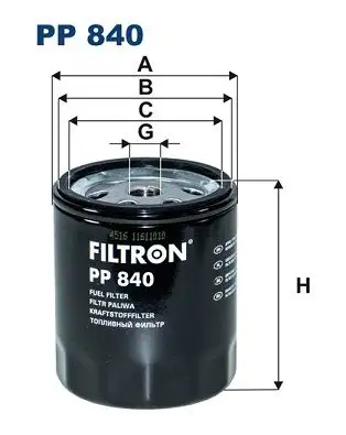 FILTRON PP840 Yakıt Filtresi