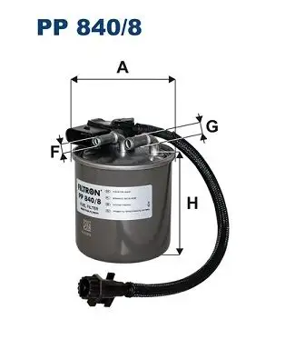 FILTRON PP840/8 Yakıt Filtresi A6510902952