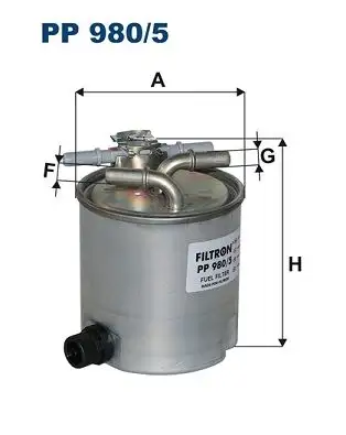 FILTRON PP980/5 Yakıt Filtresi 1541084A51000