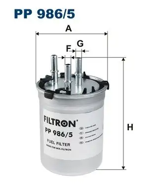 FILTRON PP986/5 Yakıt Filtresi 6R0127400D