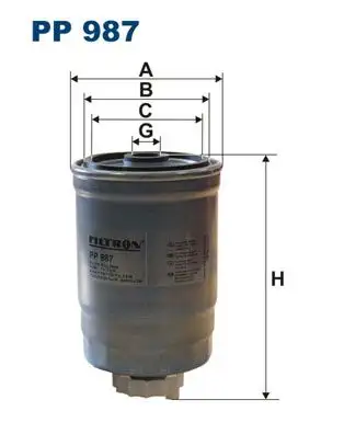 FILTRON PP987 Yakıt Filtresi 12762671