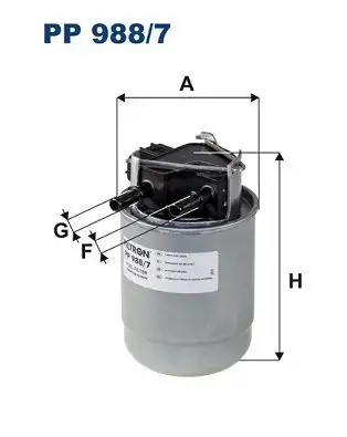 FILTRON PP988/7 Yakıt Filtresi 164A0HV80A