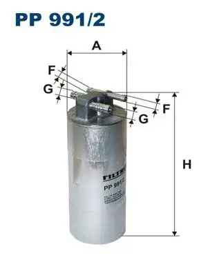 FILTRON PP991/2 Yakıt Filtresi 4F0127401J