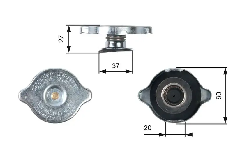 GATES RC217 Yedek Su Depo Kapağı