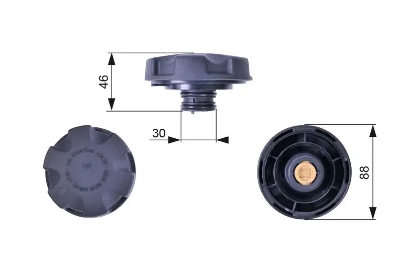 GATES RC241 Yedek Su Depo Kapağı 17117639020