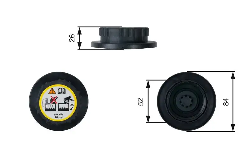 GATES RC246 Yedek Su Depo Kapağı