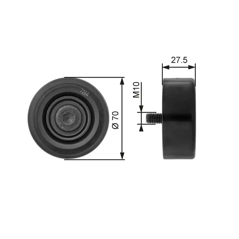 GATES T36206 Alternatör Gergi Rulmanı 2528727001