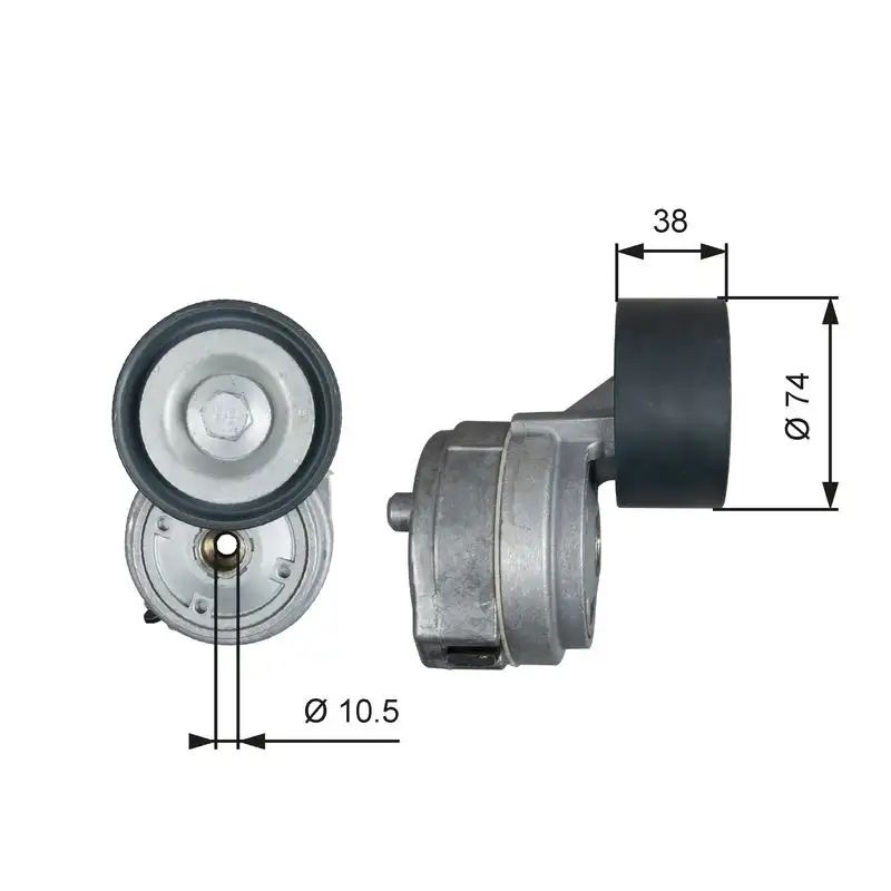 GATES T38600 Kayış Gergi Kütüğü A9062002270