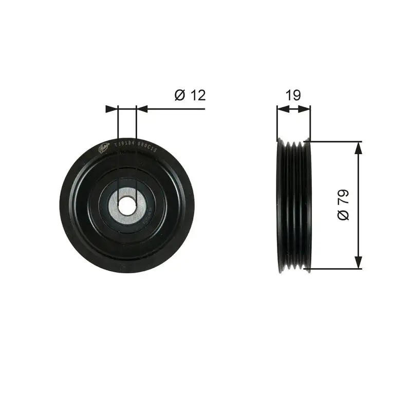 GATES T39184 Alternatör Gergi Rulmanı