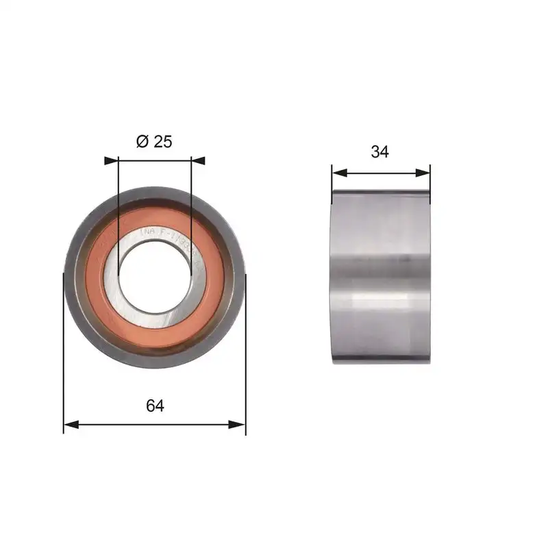 GATES T41234 Triger Gergi Rulmanı