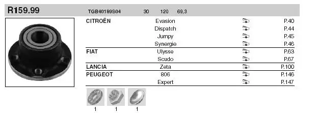 SNR TGB40189S04 Arka Poyra