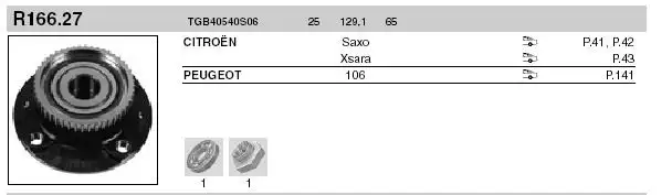 SNR TGB40540S06 Arka Poyra