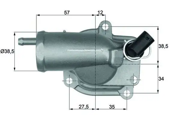 MAHLE TH1087 Termostat A6112030175