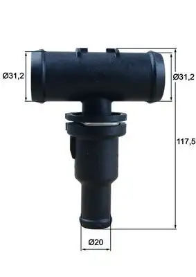 MAHLE TH5375 Termostat 1K0121087R