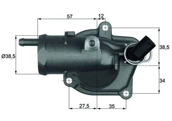 MAHLE TI3187 Termostat A6462001015
