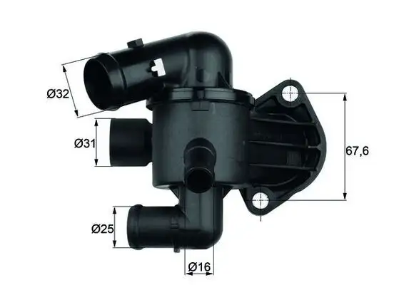 MAHLE TI3387 Termostat 03L121111AM