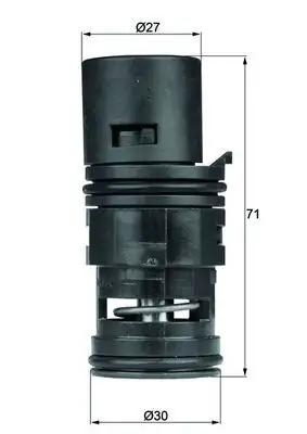 MAHLE TO780 Yağ Soğutucu Termostatı 17111437362