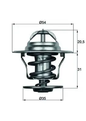 MAHLE TX1584D Termostat 030121113B