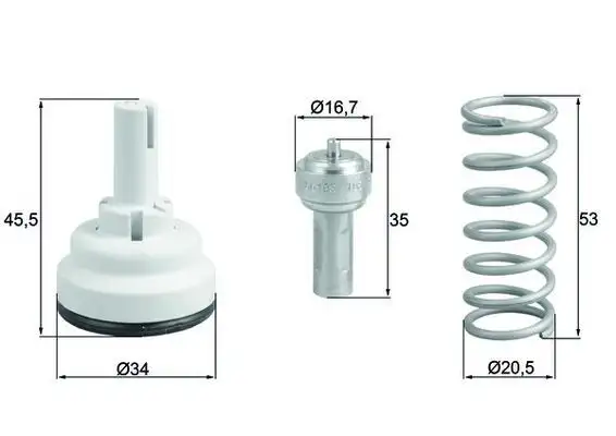 MAHLE TX18287D Termostat 03C121110F