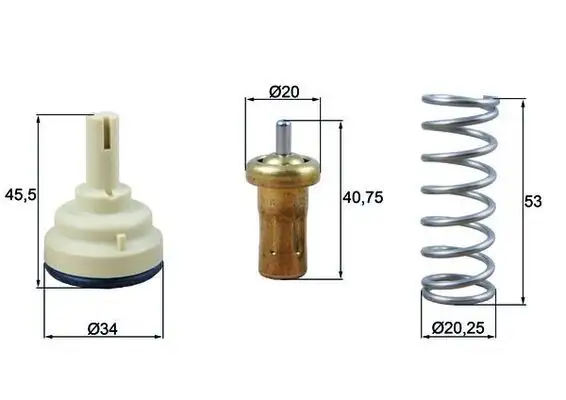 MAHLE TX20980D Termostat 03C121110R