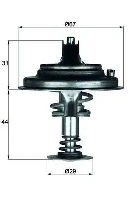 MAHLE TX2680D Termostat A0042034075