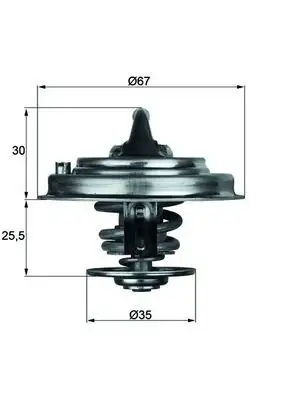 MAHLE TX3087D Termostat